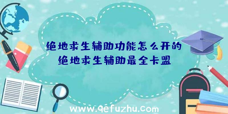 「绝地求生辅助功能怎么开的」|绝地求生辅助最全卡盟